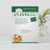 Professional Home Maintenance Flyer Template Kaart (Staand voorkant)