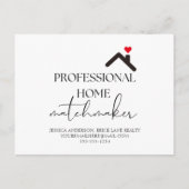 Professional Home Matchmaker Real Estate Briefkaart (Voorkant)