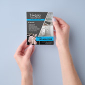 Professional House Cleaning Maid Service Flyer (Hand)