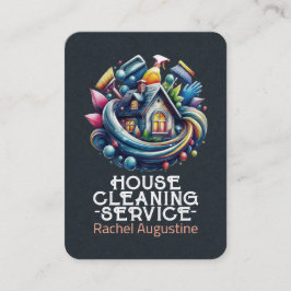 Professional House Cleaning Service Housekeeping Visitekaartje