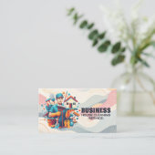 Professional House Cleaning Service Housekeeping Visitekaartje (Staand voorkant)