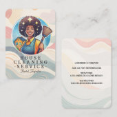 Professional House Cleaning Service Housekeeping Visitekaartje (Voorkant / Achterkant)