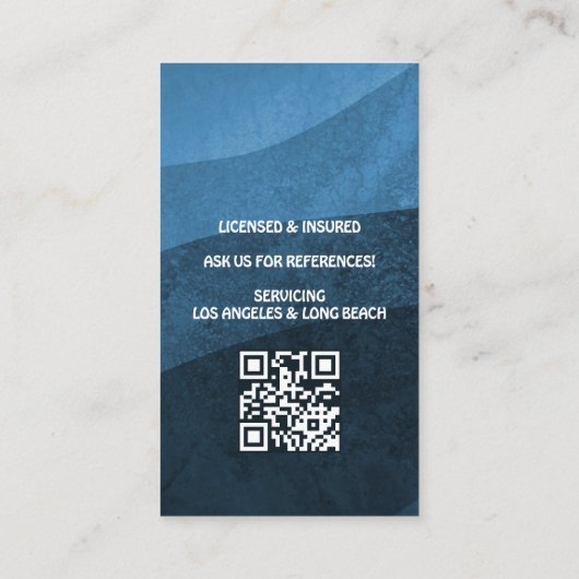 Professional House Cleaning Service Housekeeping Visitekaartje (Achterkant)