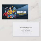 Professional House Cleaning Service Housekeeping Visitekaartje (Voorkant / Achterkant)