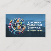 Professional House Cleaning Service Housekeeping Visitekaartje (Voorkant)