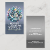 Professional House Cleaning Service Housekeeping Visitekaartje (Voorkant / Achterkant)