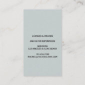 Professional House Cleaning Service Housekeeping Visitekaartje (Achterkant)