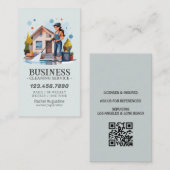 Professional House Cleaning Service Housekeeping Visitekaartje (Voorkant / Achterkant)