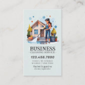 Professional House Cleaning Service Housekeeping Visitekaartje (Voorkant)