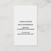 Professional House Cleaning Service Housekeeping Visitekaartje (Achterkant)