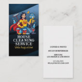 Professional House Cleaning Service Housekeeping Visitekaartje (Voorkant / Achterkant)