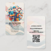 Professional House Cleaning Service Housekeeping Visitekaartje (Voorkant / Achterkant)