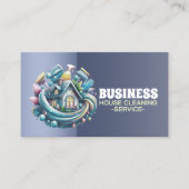 Professional House Cleaning Service Housekeeping Visitekaartje (Voorkant)