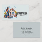 Professional House Cleaning Service Housekeeping Visitekaartje (Voorkant / Achterkant)