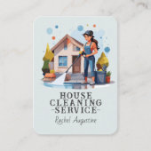 Professional House Cleaning Service Housekeeping Visitekaartje (Voorkant)
