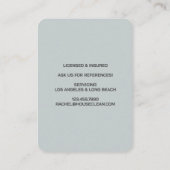 Professional House Cleaning Service Housekeeping Visitekaartje (Achterkant)