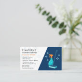 Professional House Cleaning Service Visitekaartje (Staand voorkant)