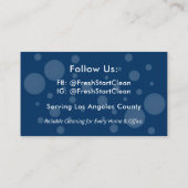 Professional House Cleaning Service Visitekaartje (Achterkant)