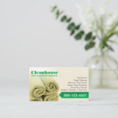 Professional House Cleaning Service Visitekaartje (Staand voorkant)