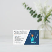 Professional House Cleaning Service Visitekaartje (Staand voorkant)