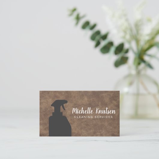 Professional House Cleaning Service Visitekaartje (Staand voorkant)