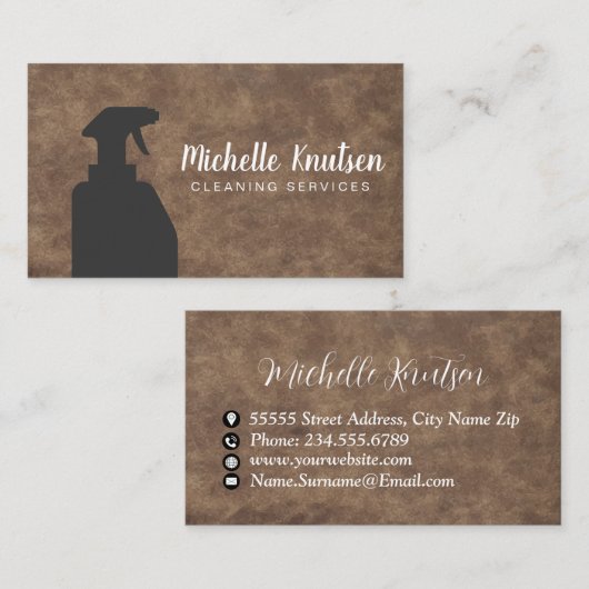 Professional House Cleaning Service Visitekaartje (Voorkant / Achterkant)