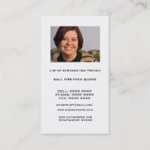 Professional House Real Estate Photo Visitekaartje (Achterkant)