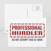 Professional Hurdler Briefkaart (Voorkant / Achterkant)