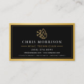 Professional HVAC Technician Gold Metallic Visitekaartje (Voorkant)