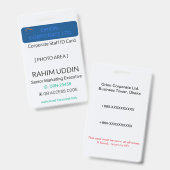 Professional Identification Workplace Badge | Corp (Voor- en achterkant)