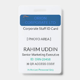Professional Identification Workplace Badge | Corp