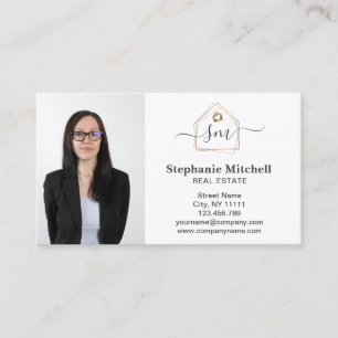 Professional Insert Photo Real Estate Realtor Visitekaartje