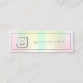 Professional Instagram Holographic Visitekaartje (Voorkant)