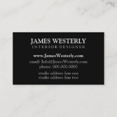 Professional Interior Designer Visitekaartjes (Achterkant)