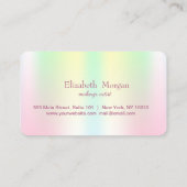 Professional Iridescent Holographic Loyalty-Kaart Klantenkaartje (Achterkant)