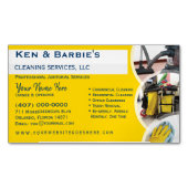 Professional Janitorial Cleaning Housekeeping Serv Magnetisch Visitekaartje (Voorkant)