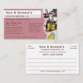 Professional Janitorial Cleaning Housekeeping Serv Visitekaartje (Voorkant / Achterkant)