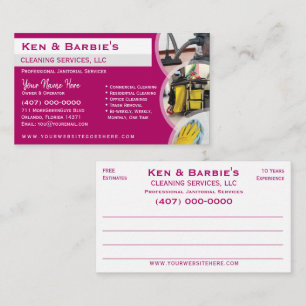 Professional Janitorial Cleaning Housekeeping Serv Visitekaartje
