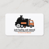Professional Junk Hauling Trash Removal  Visitekaartje (Voorkant)
