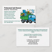 Professional Junk Removal & Hauling Services Visitekaartje (Voorkant / Achterkant)