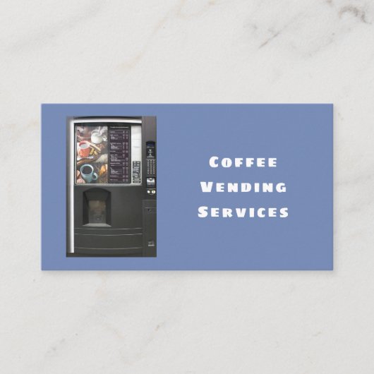 Professional Koffee Vending Machine Service Visitekaartje (Voorkant)