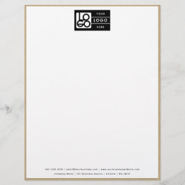 Professional Kraft Border Business Logo Letterhead Briefhoofd