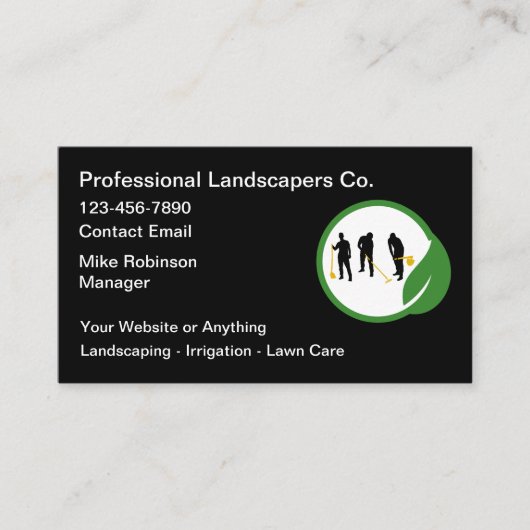 Professional Landscaper Business Cards Visitekaartje (Voorkant)
