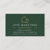 Professional Landscaper Lawn Service Visitekaartje (Voorkant)