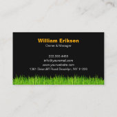 Professional Landscaping Grass Mowing Service Visitekaartje (Achterkant)