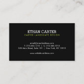 Professional Landscaping Green Grass Logo Black  Visitekaartje (Achterkant)