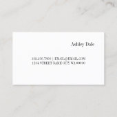 Professional Lash Extensions Makeup Artist Visitekaartje (Achterkant)