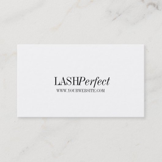 Professional Lash Extensions Makeup Artist Visitekaartje (Voorkant)