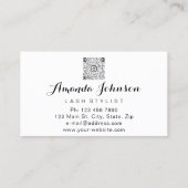 Professional Lashes Brows Makeup Logo Gold Blue Visitekaartje (Achterkant)