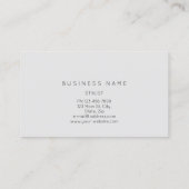 Professional Lashes Brows Makeup Logo Gold Grey Visitekaartje (Achterkant)